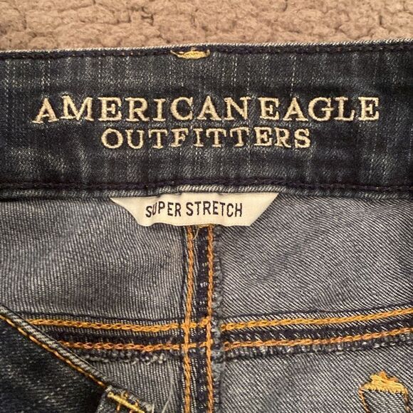 American Eagle Super Stretch Artist Crop Jeans Size 6 - Picture 7 of 9
